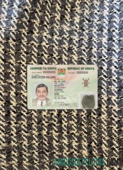 Kenya ID olhar de foto frente modelo